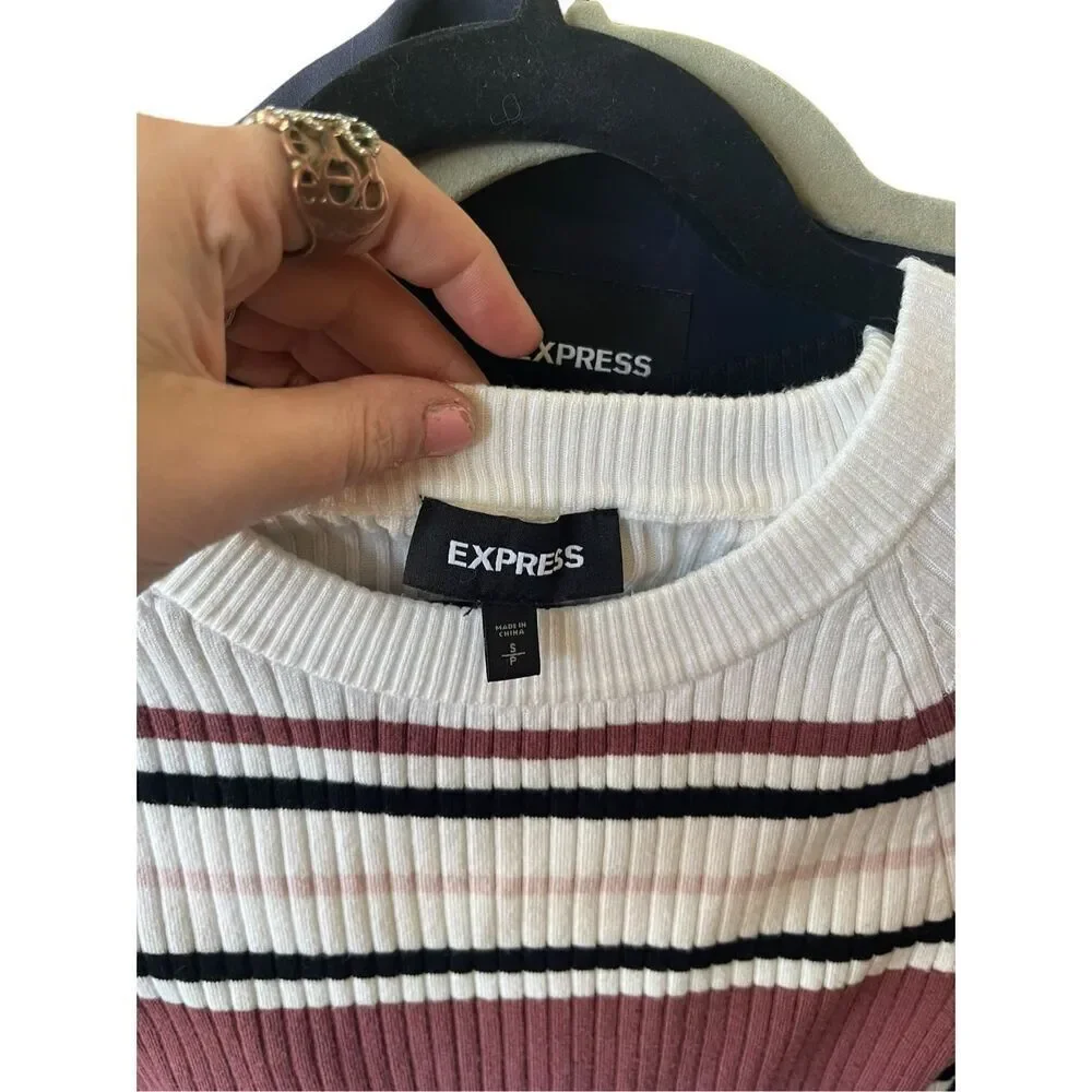 Boatneck sweater by Express XS Petite